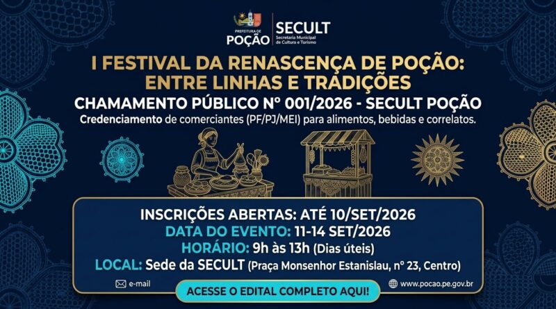 Chamamento Público nº 001/2026 (SECULT)